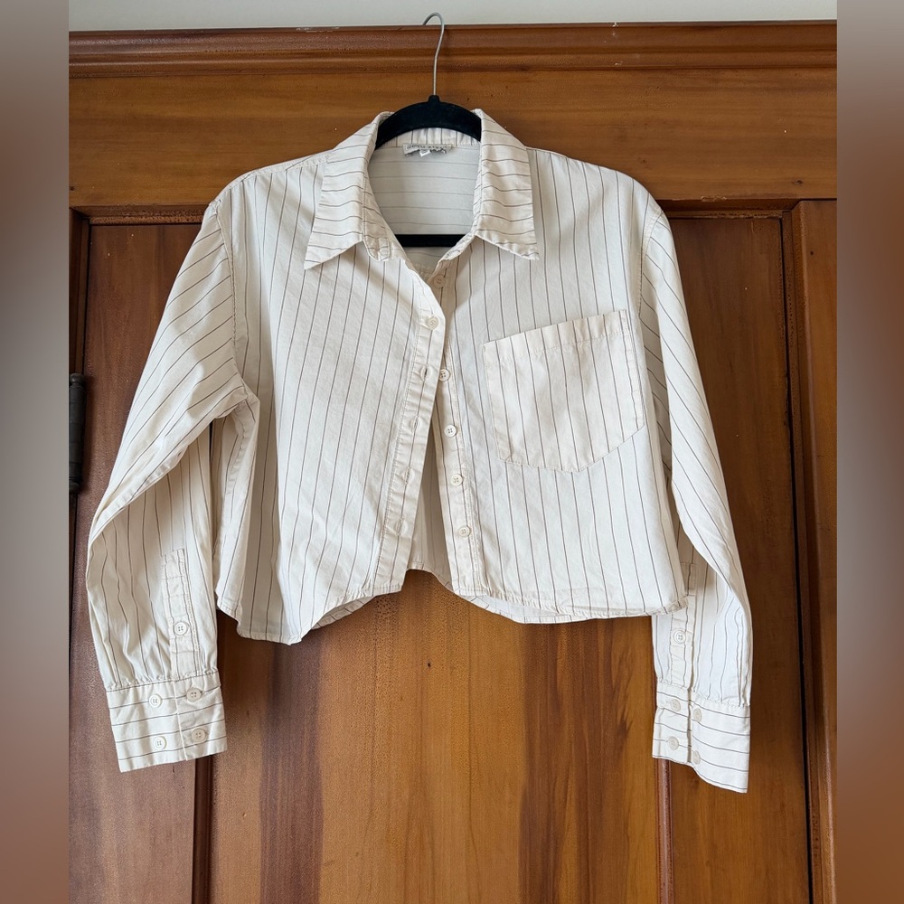 Moon River Cropped Button-up